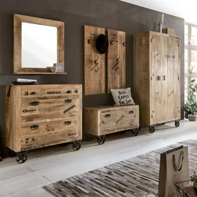 Stoere Spiegel Van Mangohout - 67x80cm