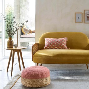 Eiken en gefineerd bijzettafeltje, Quilda