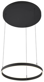 Design hanglamp zwart 3-staps dimbaar easylift - Titmus