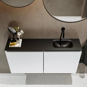 Mondiaz Ture 100cm toiletmeubel talc met wastafel urban rechts geen kraangat