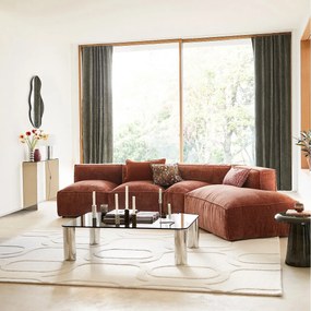 Modulaire fauteuil in vintage ribfluweel, Seven