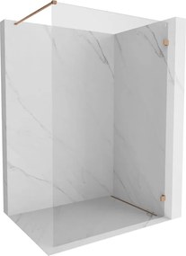 Mexen Lunar douchewand Walk-in rechts 50 x 200 cm, transparant 8 mm, geborsteld koper - 830-050-000-65-00-P