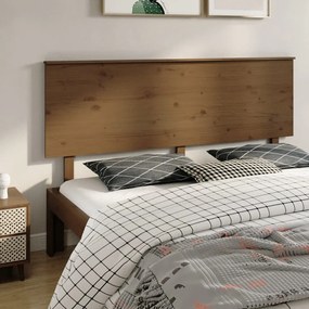 vidaXL Hoofdbord 184x6x82,5 cm massief grenenhout honingbruin