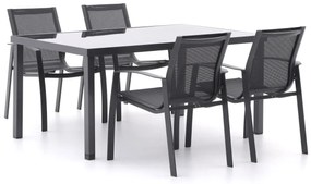 R&S Design Altea/Caluso 160cm dining tuinset 5-delig stapelbaar