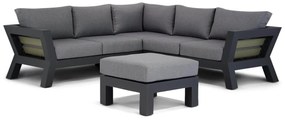 Hoek loungeset 5 personen Aluminium Grijs  Santika Furniture Santika Yovita