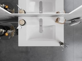 Mexen Atena inbouw wastafelblad 71 x 46 cm, wit - 25017000