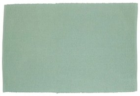 Placemat geribbeld, GOTS bio-katoen, groengrijs, 35 x 50 cm