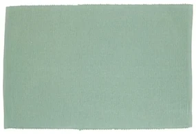 Placemat geribbeld, GOTS bio-katoen, groengrijs, 35 x 50 cm