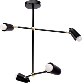 Lamp APP1708-4CP BLACK + GOLD