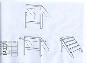 Garden Interiors Adirondack Voetenbank - Wit - Kunststof Polywood - Garden Interiors