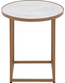 Goossens Salontafel Livia rond, hpl roze, modern design, 41 x 42 x 41 cm