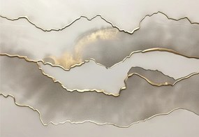 Ilustratie Metallic landscape no3, Alma