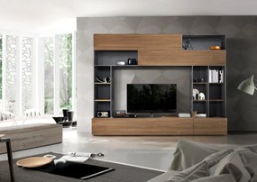 Modern TV-Wandmeubel Treviso Bruin