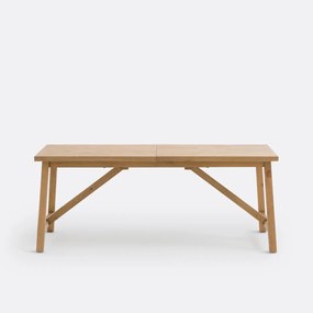 Tafel met verlengstukken 6/8 personen in massief dennenhout, Cinto