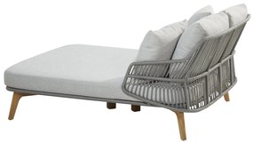 4 Seasons Outdoor Ancora 2-persoons daybed Teak Silver Grey * SALE *  Ligbed    antraciet weerbestendig