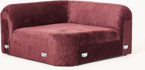 Afgeronde hoekmodule Wolke van teddy-bouclé