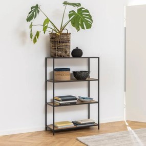 Metalen Boekenkast Met 4 Planken - 77x35x114cm.