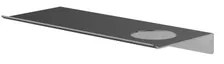 Hotbath &MORE Planchet - 30cm - inclusief bevestigings rails - 1 uitsparing - voor zeepdispenser of beker - Geborsteld gunmetal PVD SH030HBGP