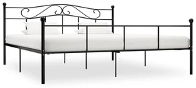 vidaXL Bedframe metaal zwart 200x200 cm