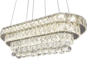 Hangende Crystal LED 102W plafondlamp, APP417-CP afstandsbediening