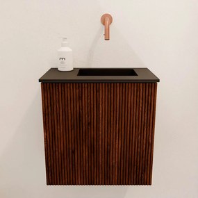 Mondiaz Joya 40cm toiletmeubel ruby met wastafel faye rechts zonder kraangat urban