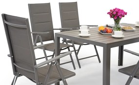 Verona polywood aluminium tuinset voor 6 personen Garden Point grijs