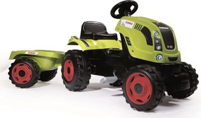 Smoby Claas traptractor met aanhangwagen