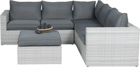Garden Impressions Bruno loungeset 4-delig - licht grijs