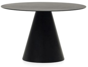 Kave Home Wilshire Ronde Design Tafel Mat Zwart - 120 X 120cm.