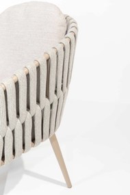 Taste by 4 Seasons Eva tuinstoel latte  Tuinstoel    beige weerbestendig