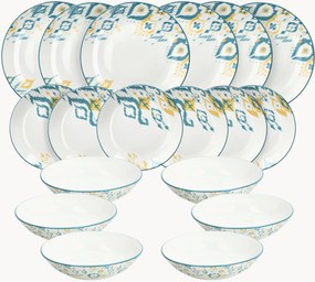 Porseleinen serviesset Moon, 6 personen, 18-delig