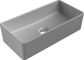 Mexen Nadia Opbouw wastafel 46 x 23 cm, lichtgrijs mat - 21614661