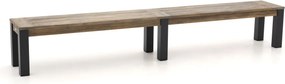 Picknickbank ROUGH | Teakhout | 4 personen | Tuinbank Grijs/Old Teak Greywash | 285cm | Kees Smit Tuinmeubelen