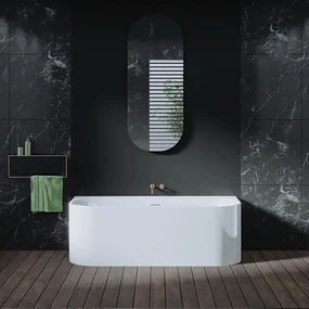 Riho Devotion half vrijstaand bad 180x80cm wit glans