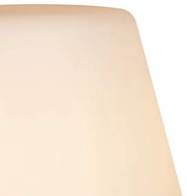 Smart buiten vloerlamp zwart incl. Wifi A60 - Virginia Modern E27 IP44 Buitenverlichting ovaal
