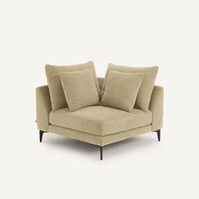 Hoekbank van gevlochten polyester, MODERNISTE, ontwerp Emmanuel Gallina