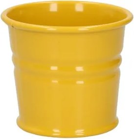 Bloempot, zink, bremgeel,Ø7 cm
