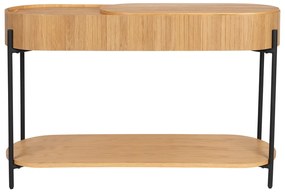 Zuiver Slides Eiken Wandtafel Met Opbergruimte - 120 X 36cm.