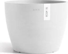 Ecopots bloempot Stockholm 40 - Rond - Pure White -Ø40 x H30 cm