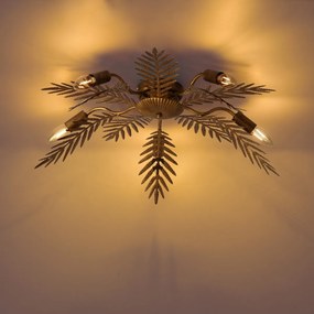 Vintage plafondlamp goud 70cm 5-lichts - Botanica