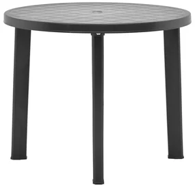 vidaXL Tuintafel 89 cm kunststof antraciet