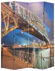 vidaXL Kamerscherm inklapbaar Sydney Harbour Bridge 160x170 cm