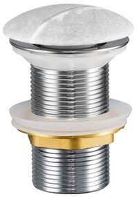 Comad afvoerplug met clicksysteem grijs marmer