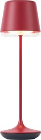 Tafellamp rood incl. LED IP65 oplaadbaar met laadstation - Treble
