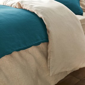Hoes voor dekbed in gewassen effen linnen, Linot