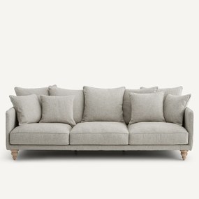 Bank van gestructureerd viscose en linnen, LAZARE