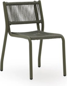Dining tuinstoel | Manifesto  Cecita | Rope (touw) | Groen | Stapelbaar | Kees Smit Tuinmeubelen