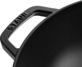 Staub Specialities Wok met glazen deksel 30 cm, Zwart - Specialities - Staub