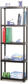 Practo Home plasti rack 066n zwart - Opbergrekken - 31x61x172cm