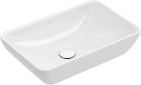 Villeroy & Boch Venticello opzet wastafel 55x36 z/kraangat m/overloop c+ Wit